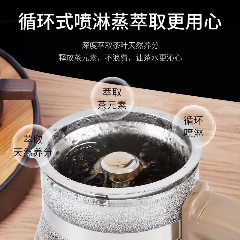 Multifunctional red (black) tea for home use, glass teapot, flavored tea