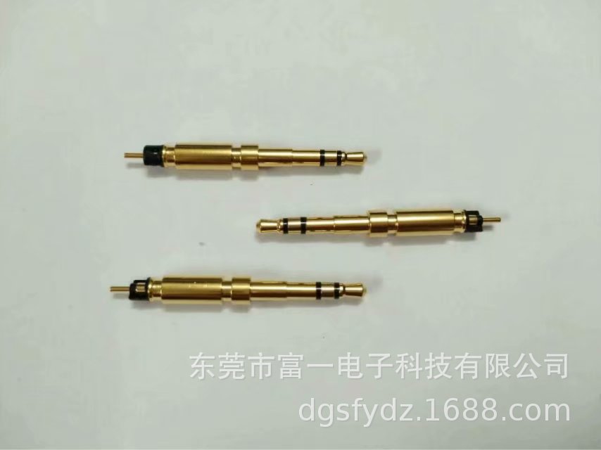 2.5立体4.5盘长30尾部加长，2.5三节特殊加长镀金耳机插针