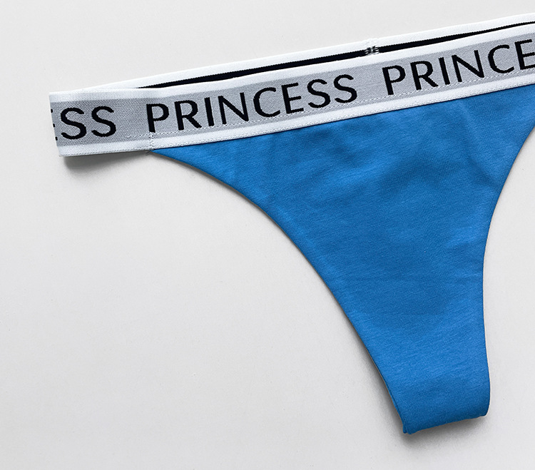 70g Weight Low Waist Panties Waist Thong Panties Style Panties Lingerie Type Cotton Fabric Type 3 PCS/Package Quantity Letter Pattern All Seasons Season Women's Gender Lady, Sexy Style Letter Low Waist Thong Panties 4