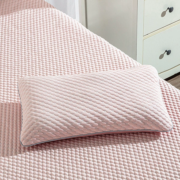 Solid color cloud-like buckwheat pillow (powder)