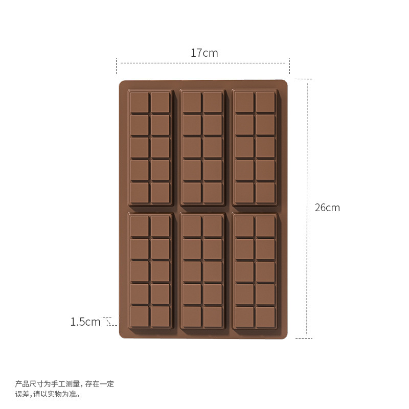 6개 연속 10개의 초콜릿 몰드