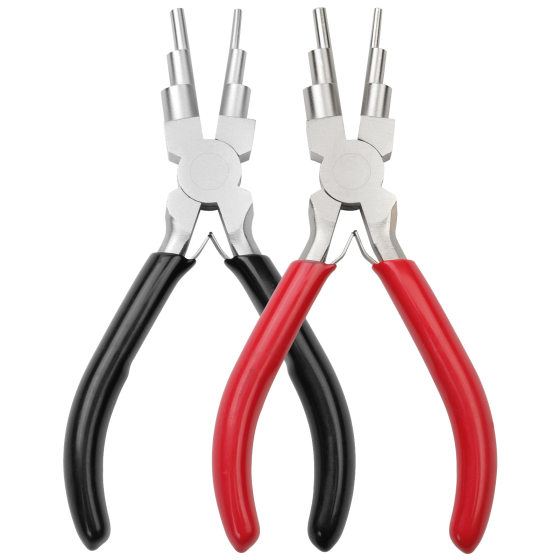 Handmade Jewelry Six-section Pliers Multifunctional Round-mouth Modeling Pliers DIY Coil Winding Tool 6-in -1 Jewelry Pliers