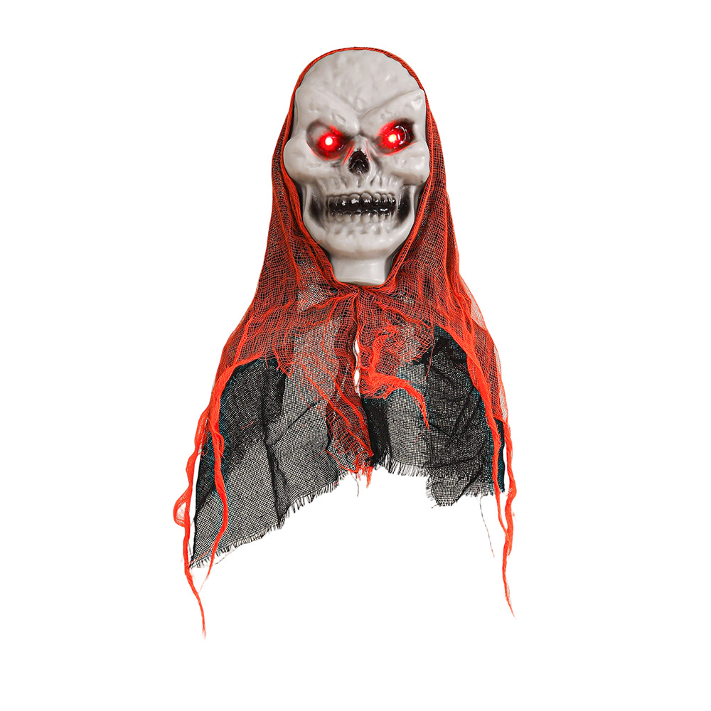 Cross-border Halloween Colgando Gasa fantasma Face Ghost Skull Terror Accesorios Tricky Escena al aire libre Patio