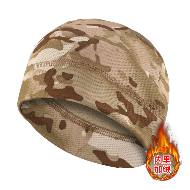 Sombrero cálido de invierno, capucha gruesa, ciclismo al aire libre, máscara a prueba de viento, camuflaje, sombrero a prueba de frío para hombre, casco, forro polar, calor