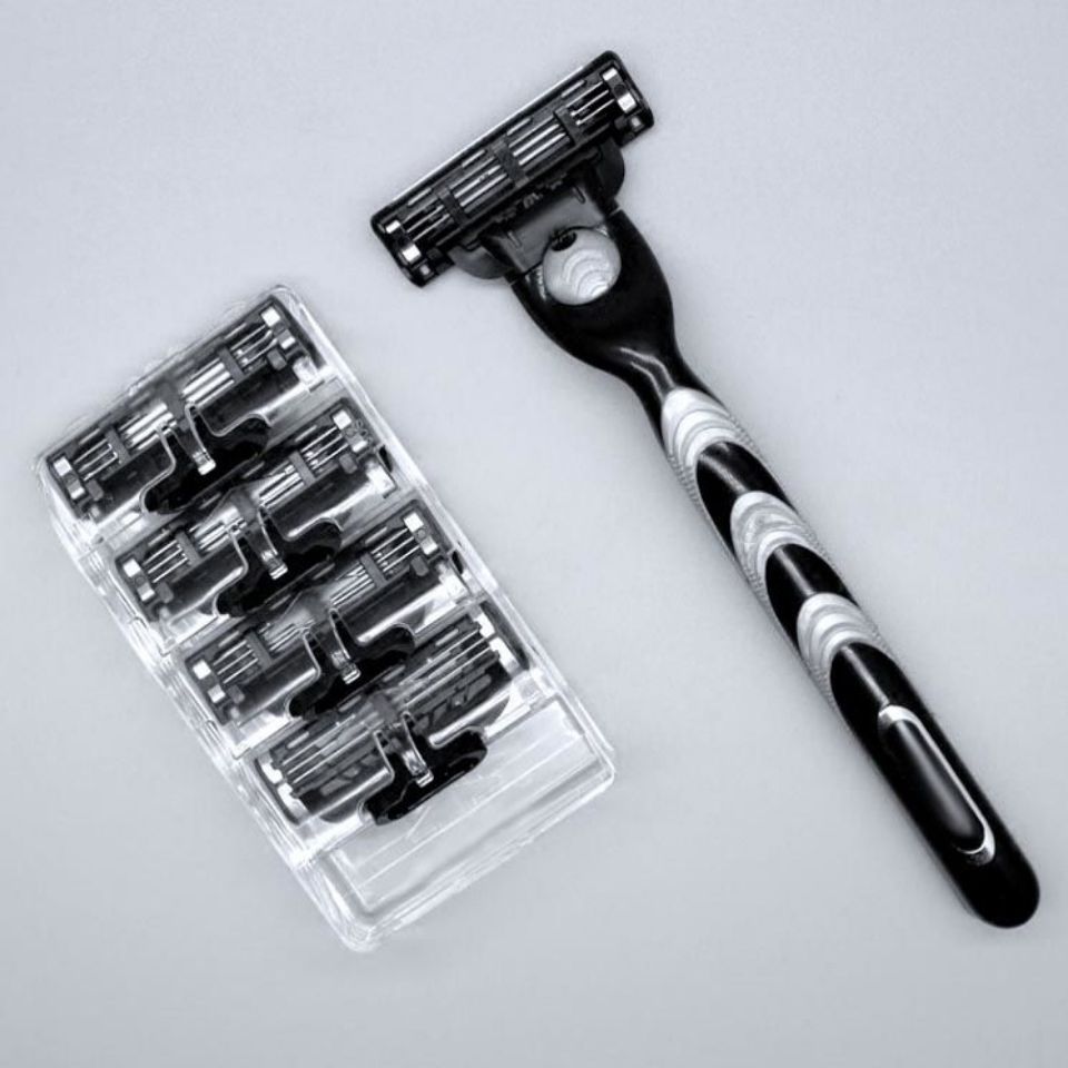 3-layer manual razor blade men's razor knife holder shaving beard knife shaving knife shaving knife three-layer razor