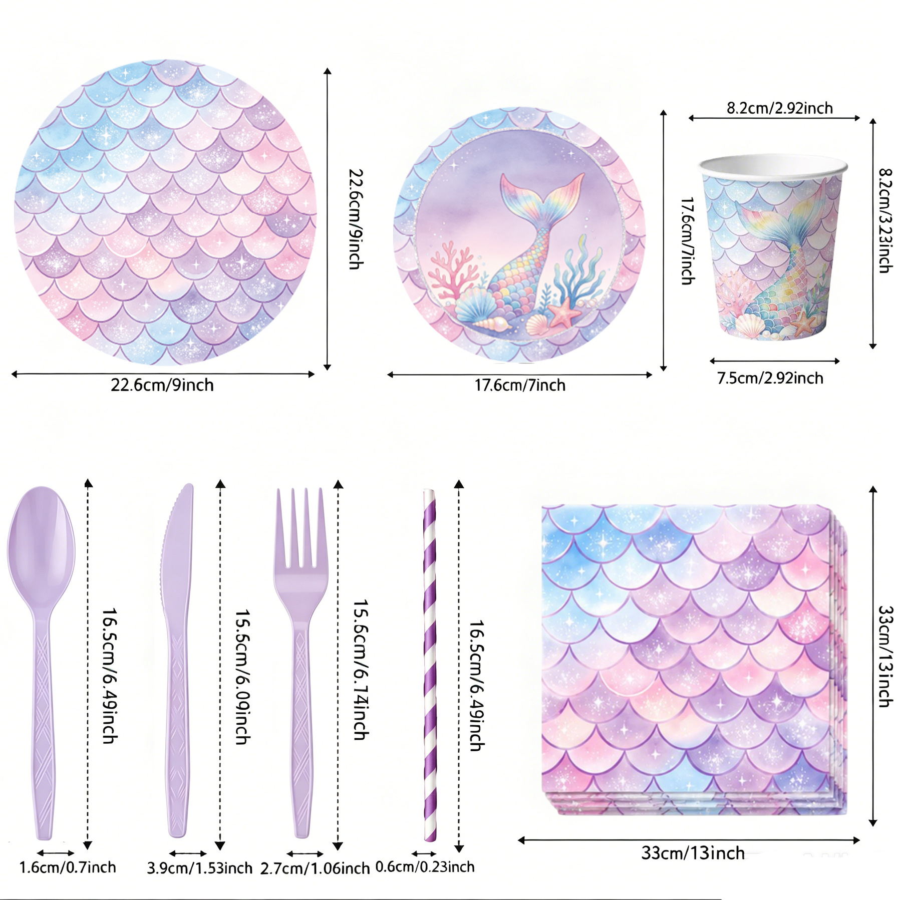 Ventas transfronterizas de sirena temática decoración de cumpleaños de látex cadena set combinación de decoración de escena de cumpleaños para chicas