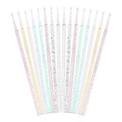 Wholesale eyelash tattoo embroidery nano multi-purpose cotton swab micro brush crystal rod applicator stick grafting eyelash cleaning cotton swab