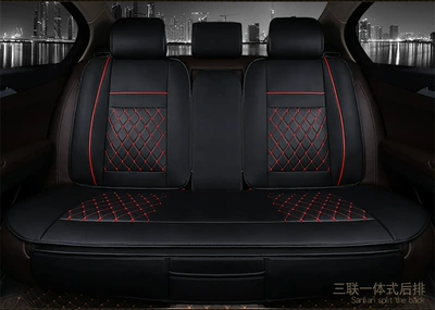 Seat cushion, seat cover – Single Sheet - black-and-red-back-row