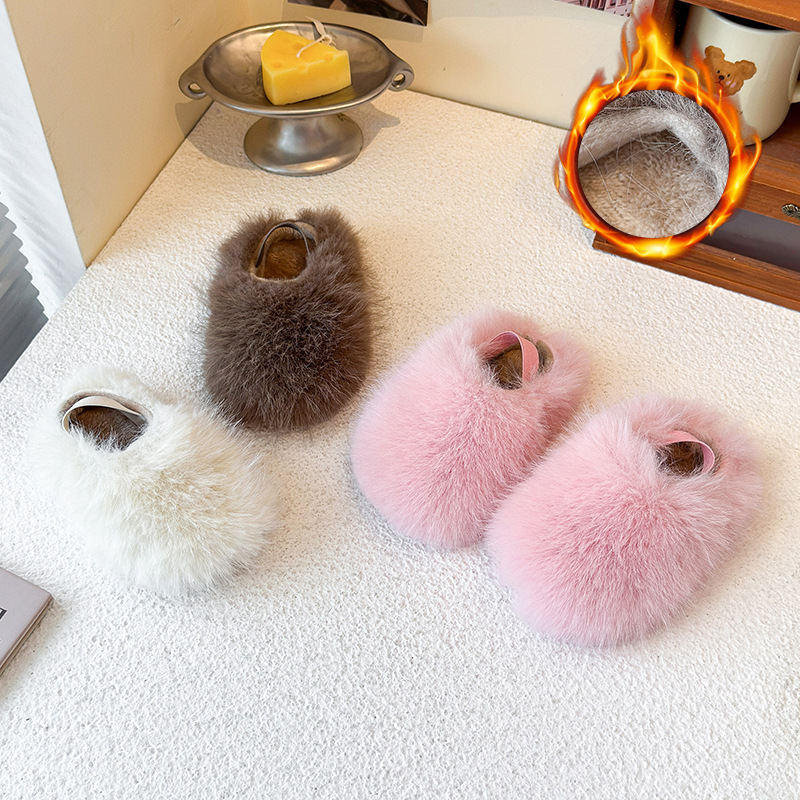 Fashionable children's demi-season universal insulated slippers