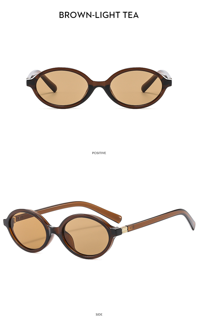 45g Weight Full Frame Glasses Structure Sunglasses, Glasses Classification PC, UV400 Protection Lens Material Oval Frame Glasses Style Casual, Travel, Beach Occasion Oval Pattern Women's Gender Vacation, Streetwear Style Vacation Streetwear Oval PC UV400 Protection Oval Frame Full Frame Women's Sunglasses 13