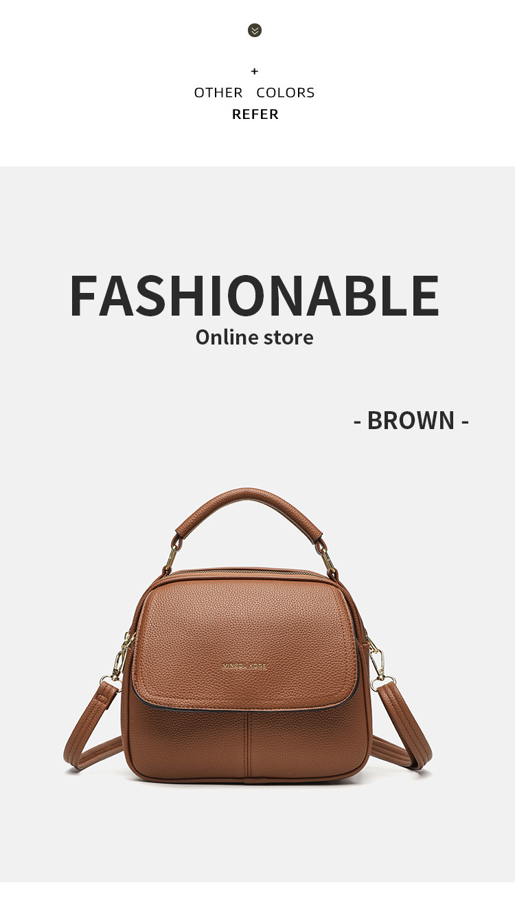 High Quality Women's Casual Backpack With Lychee Pattern Handbag For Commuting Women_voghion.com