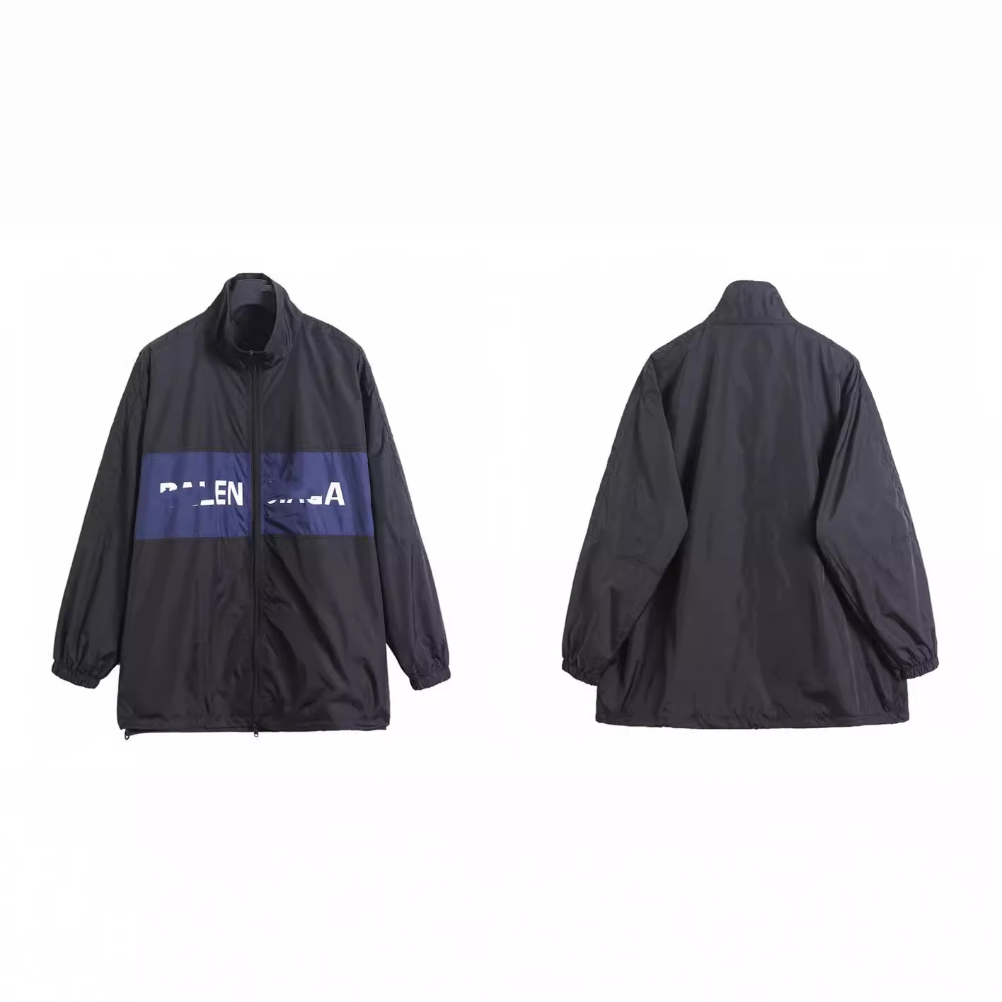 Alternative to unisex color-blocked slogan windbreaker jackets/coats, everyday casual wear, correct version, cross-border workwear