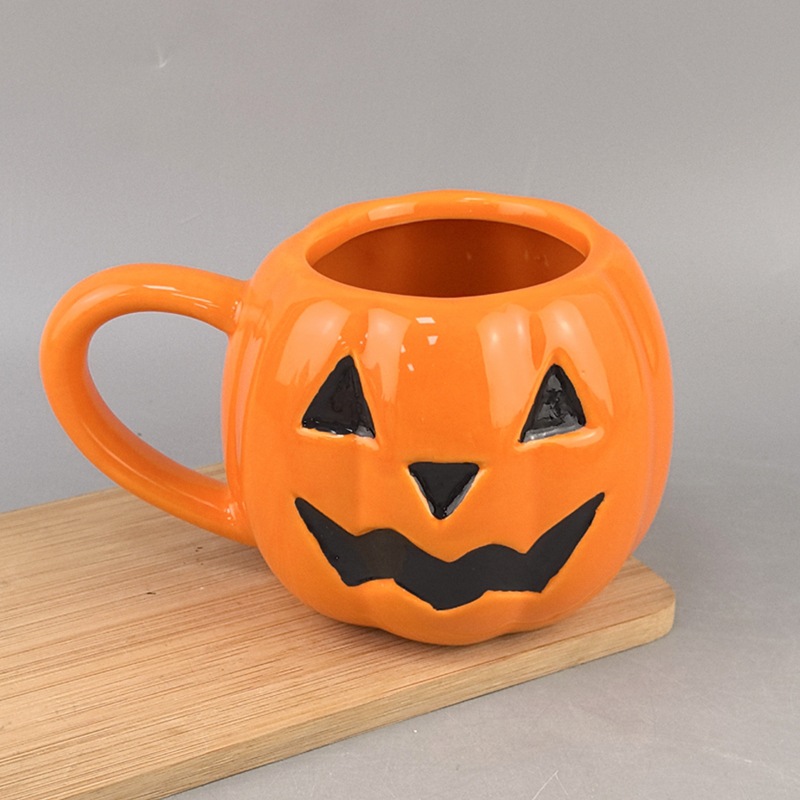 Tazas de Halloween cuidadosamente seleccionadas, tazas de café con forma de calabaza, tazas estilo caricatura, regalos empresariales.
