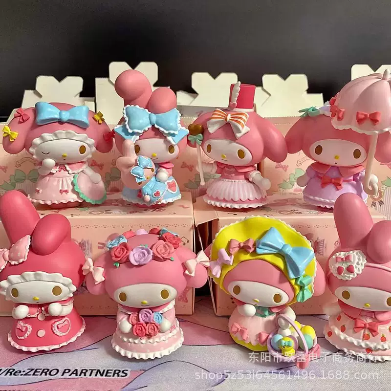 Слепой пакет фигурок (Sanrio) Dream Theme Tea Party My Melody & Friends, 8 милых коллекционных фигурок