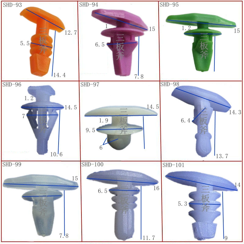 Трансграничные поставки Отверстие 3,5 мм предел 2 мм пластиковая маленькая резиновая пряжка нейлон пластиковый гвоздь