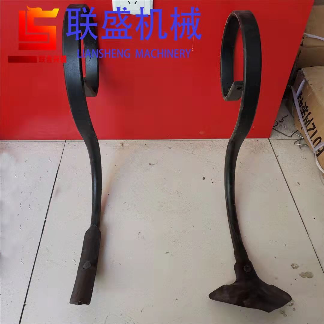 耕地机犁腿深松机立柱S形状弹齿犁尖犁铲耕耘机农机配件价格