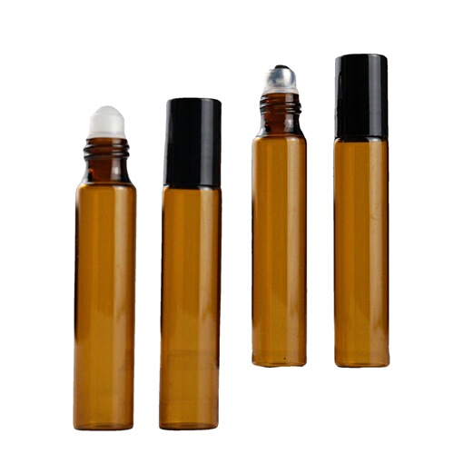 Brown roller ball bottle 3ml 5ml 10ml essential oil roller ball bottle rolling eye cream bottle brown glass bottle