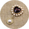 Metal crystal from pearl, decorations, bag, pendant, 14mm
