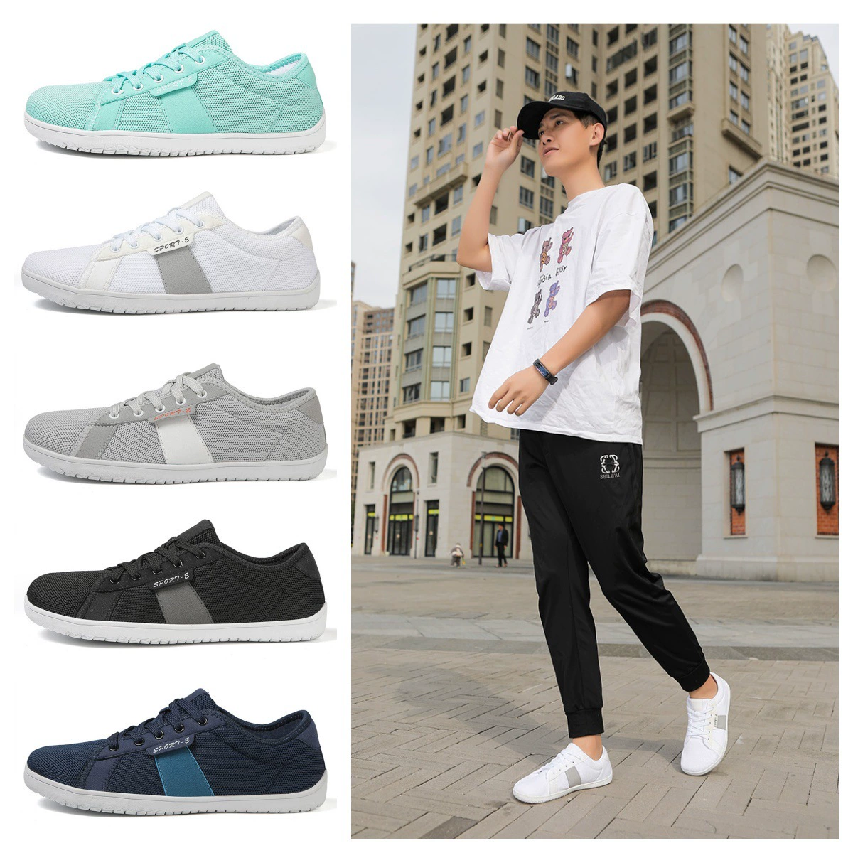 Трансграничная новая босоногая широкая обувь свободная спортивная обувь большой размер широкие ладони походы широкая обувь противоскользящая фитнес приседания обувь