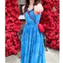 夏季绝美碎花法式连衣裙