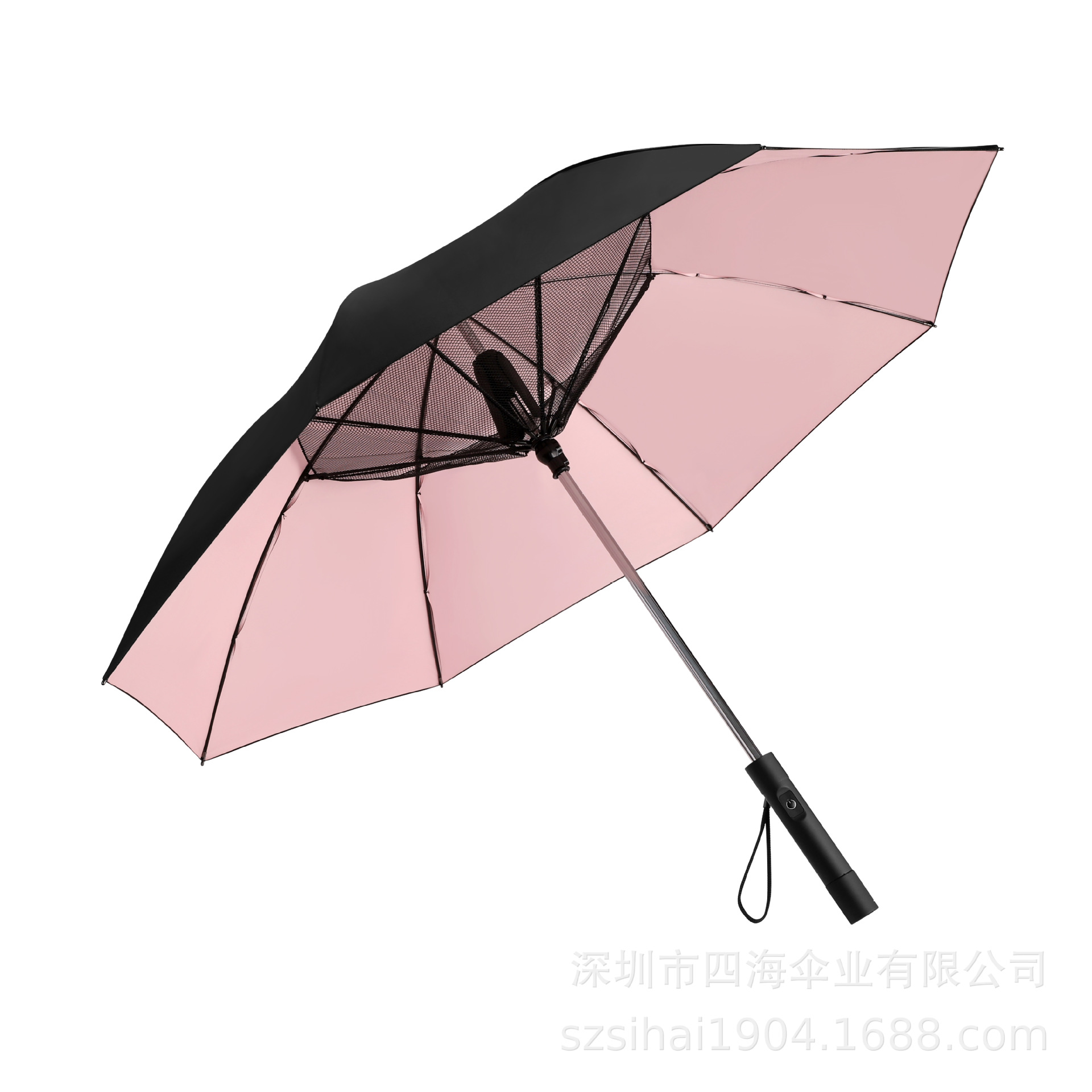 27inch 업그레이드 버전, 2가지 풍속(보조뱅크 2600mAh) 핑크