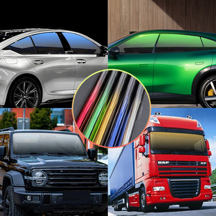 Gradient Window Film Color Film Pet Material Heat-Resistant Explosion-Proof Peel-Off Adhesive Car and Home Window Film Gradient Color Film