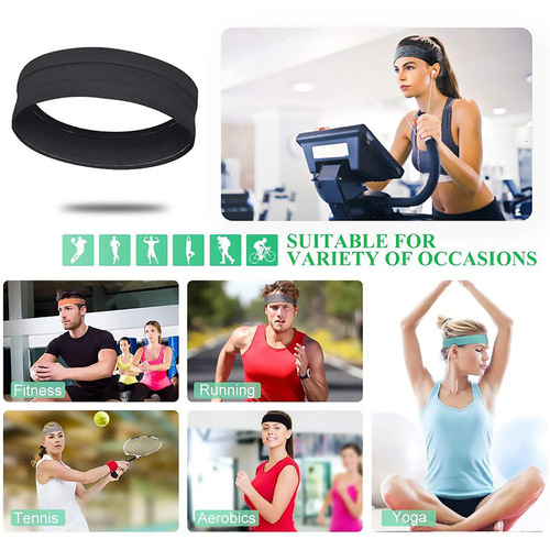 Versatile Sweat-Proof Anti-Sweat Headband Yoga Absorbent Headband Tennis Sports Elastic Headband Basketball Fitness Headband Hair Band