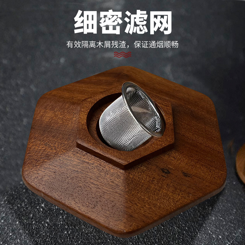 木製カクテルアマゾンスモーク六角ufoバーキッチンスモークツールセット果物味木屑|undefined
