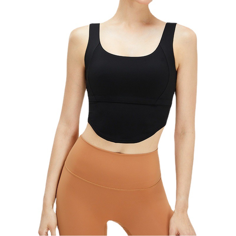 Sin devoluciones ni cambios, ropa de yoga en forma de U con tacto de nube, sujetador deportivo para mujer, top de yoga con tacto de segunda piel, chaleco de yoga versátil.