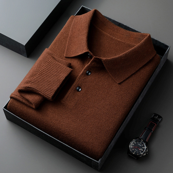 men's demi-season woolen long-sleeve