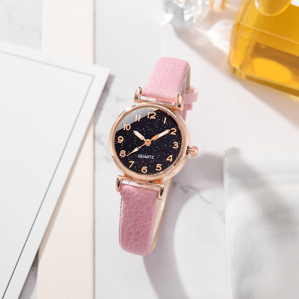 New Ins Disc Casual Women's Watch Fashion All-match Simple Student Quartz Women's Watch Wristwatch Set_voghion.com