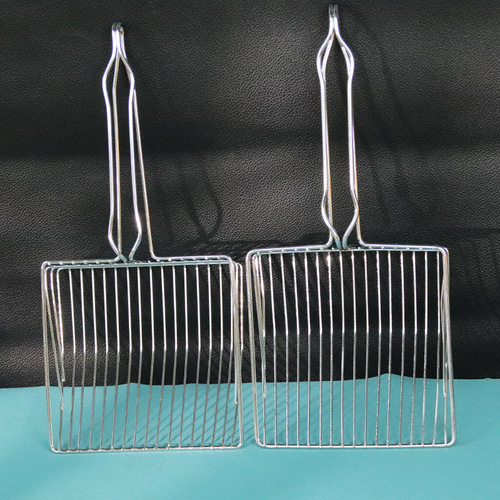 Cat litter shovel stainless steel large cat poop cleaning toilet litter shovel pet supplies long handle cat litter shovel