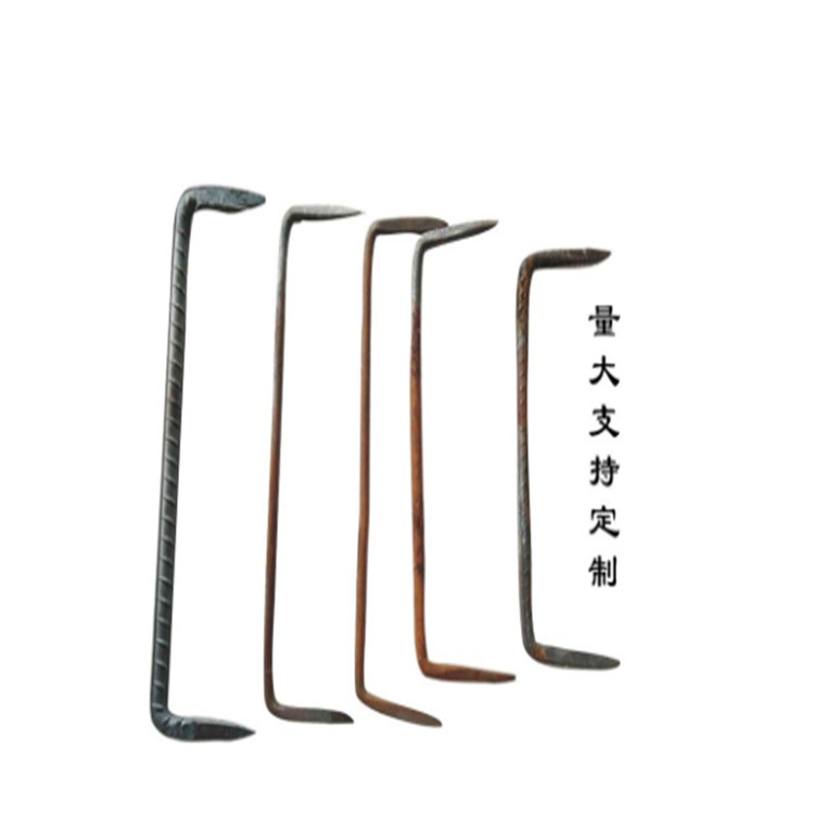 Pincel manual para ferrocarriles, rastrillo de construcción de barcos, rosca, clavo de doble punta, barras de refuerzo, punta de doble punta