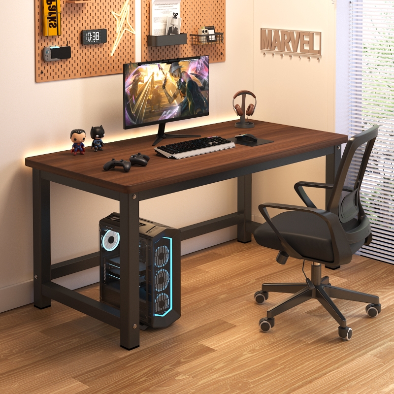 Binnade Household Solid Wood Desk Computer Desk Office Writing Desk Desktop Simple Adjustable Long Table