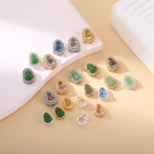 ��ɫ18K������ʯ���L���J�����Ƭdiy��������朴����Ʒ���