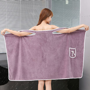 Bath Towel Household Cotton Cotton Absorbent Quick-drying Towel Men's and Women's Summer Couples Dressing-style Large Wrap Towel