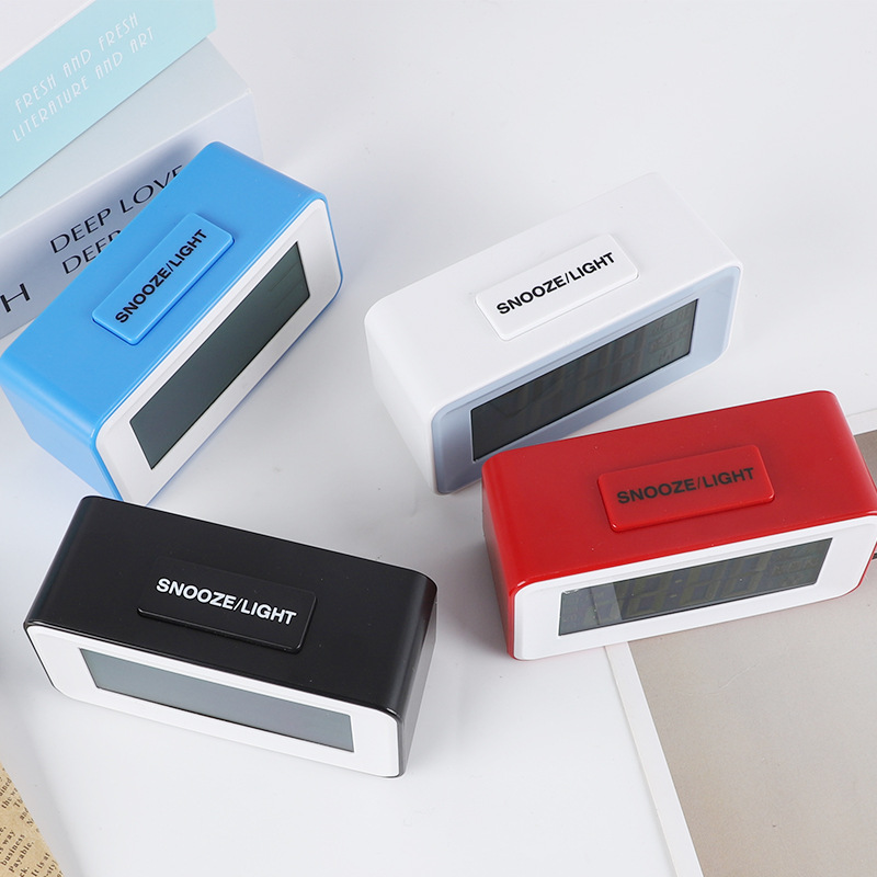 Amazon Comercio exterior creativo perezoso temperatura LED reloj digital Reloj inteligente Luz de inducción luminosa despertador reloj electrónico