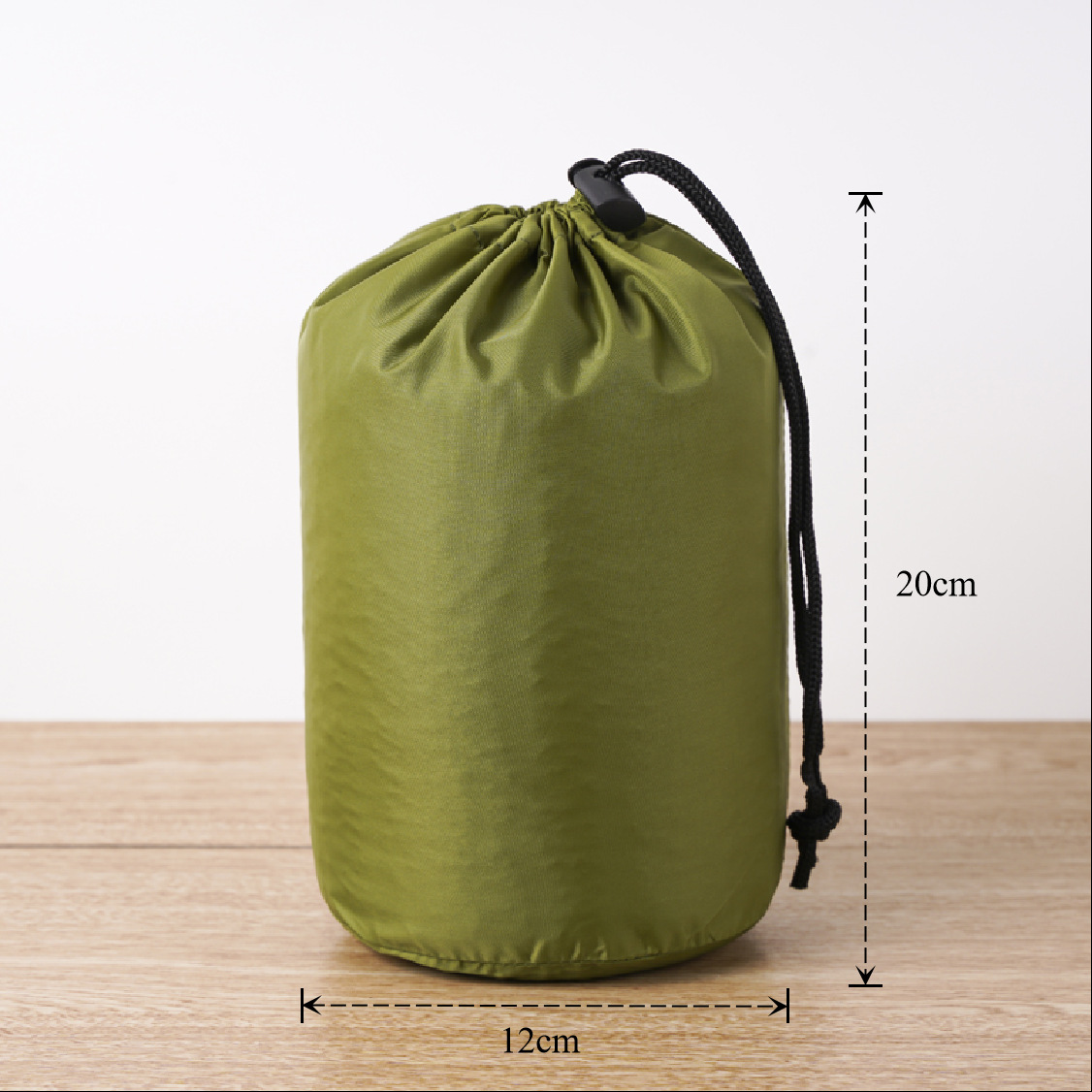 Bolsa de cuerda de nylon impermeable cilíndrica de plumón para ropa doméstica de poliéster bolsa de almacenamiento bolsa de embalaje bolsillo de paquete de contracción image 46