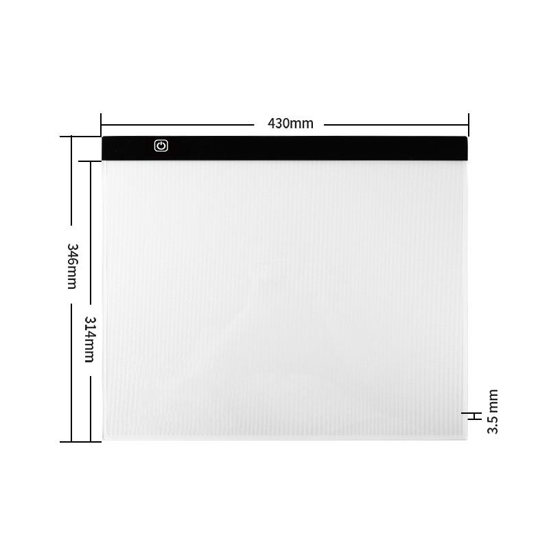 Tablero de Dibujo Yingke, Tablero de Luz LED, Tablero de Pintura al Óleo, A5A4A3, Tablero de Dibujo de Animación para Niños, Suministros de Dibujo al por Mayor