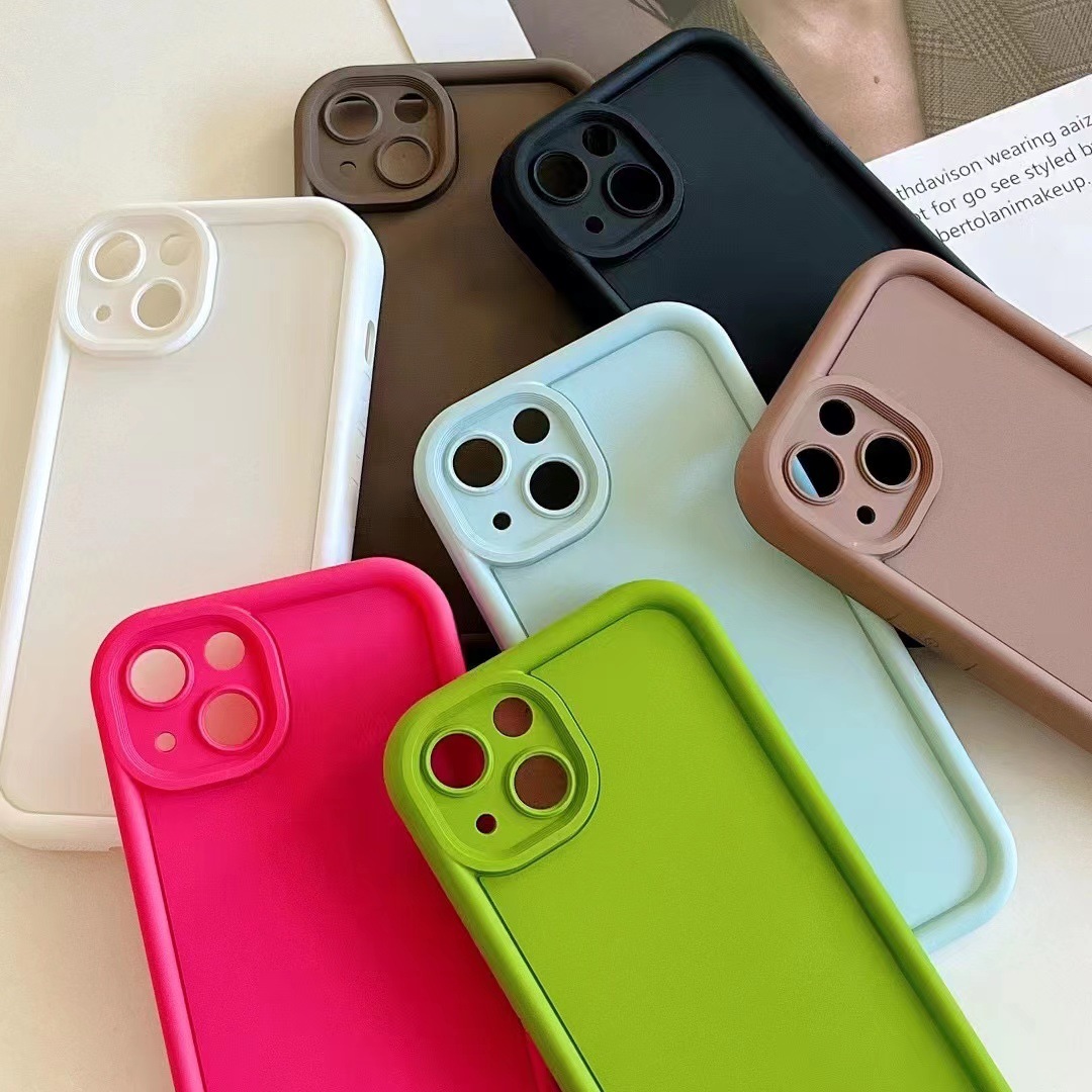 Simple dopamina color sólido para Apple 13PROMAX teléfono caso iPhone14 hembra 12Pro/11 suave 14PM