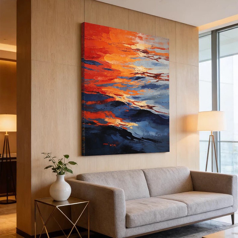 Hotel Gallery Abstract Personalized Color-Blocking Decorative Painting Exaggerated Art Background Wall Hanging Painting Entrance Corridor Aisle Mural Hotel Gallery Abstract Personalized Color-Blocking Decorative Painting Exaggerated Art Background Wall Hanging Painting Entrance Corridor Aisle Mural