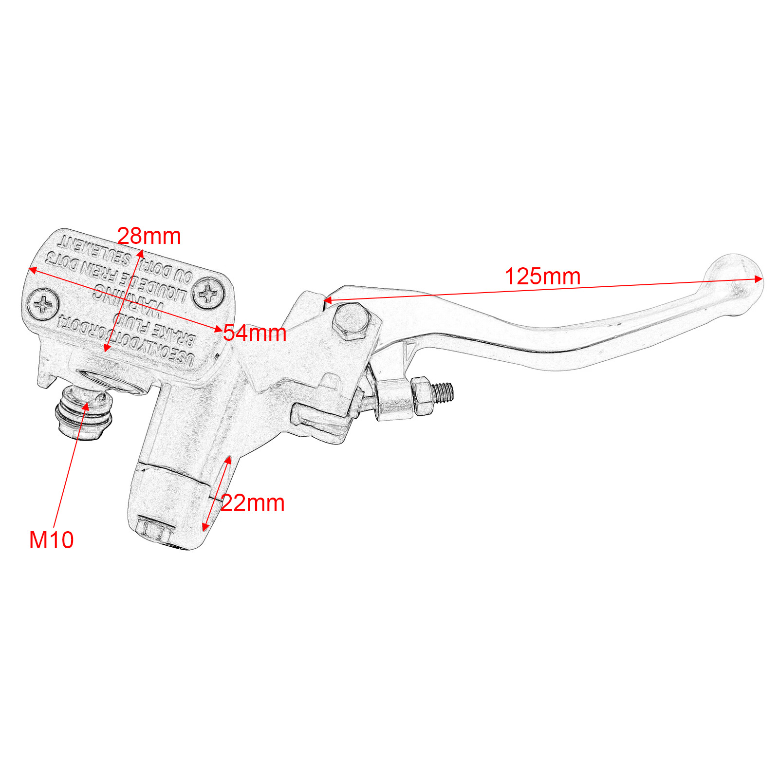 Suitable for Honda/Cr125R/Cr250R/Cr500R/Crf250R Front Hydraulic Disc Brake Master Cylinder