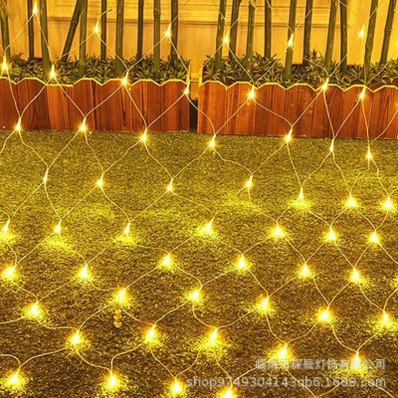 Lámpara led, luz de color, luz de ambiente solar, luz de red de pesca, luz de jardín, luz de césped, luz de cortina, luz decorativa, cadena de luz