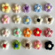 in stock handmade crochet puff flower wool flower DIY hair clip accessories corsage bag clothing accessories flower