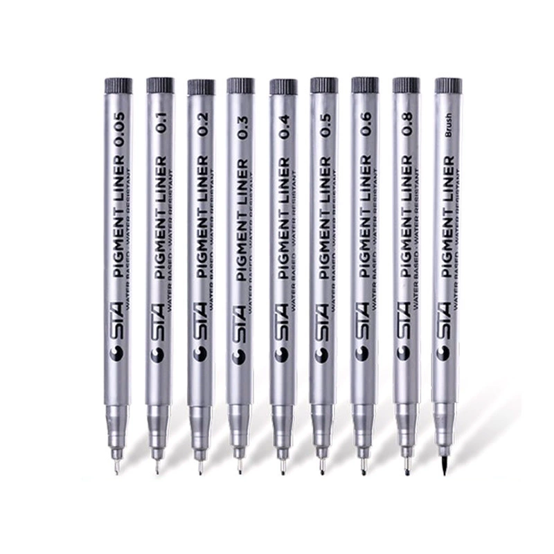 Art cartoon comics, waterproof rollerball pen, liner, hand painting