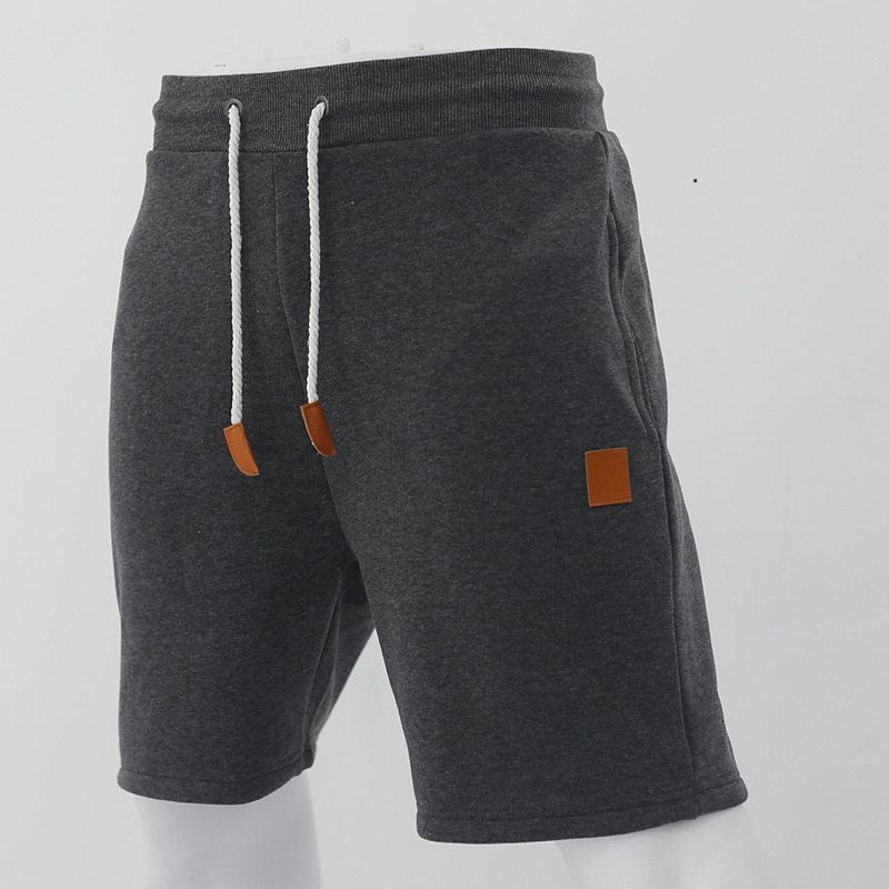 Été nouveau cordon lâche brossé peau amicale européenne décontracté sport hommes shorts tendance_voghion.com