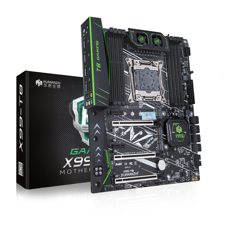 华南金牌X99-T8旗舰主板E5 2696V3 V4 LGA 2011-3多开游戏