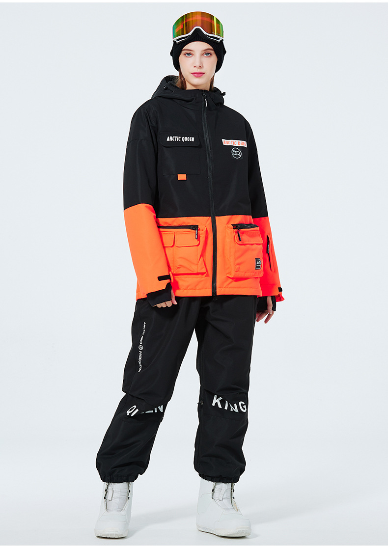 Men's Clothing Ski suit set for men and women couples warm and thick ski suit set single board double board ski suit_viptrois.com