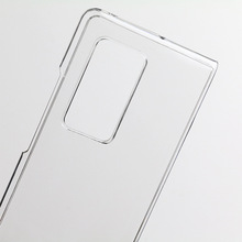 适用华为 Mate X2折叠透明PC内外贴皮素材透明黑色手机壳皮套素材