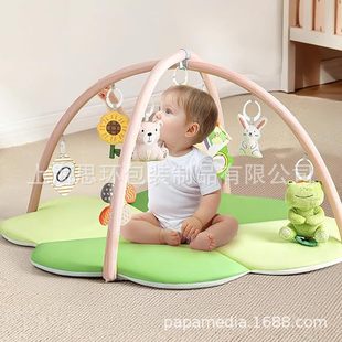 Manufacturer Customized Four-Leaf Clover Crawling Mat Baby Type a Infant Early Education Fitness Frame Entertainment Game Fitness Activity Mat